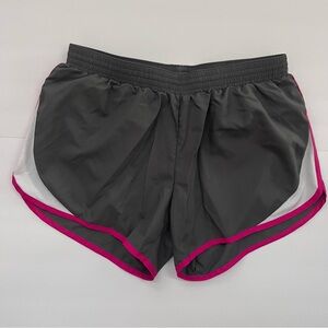 Augusta Sportswear Women's Grey and Pink Athletic Shorts Large